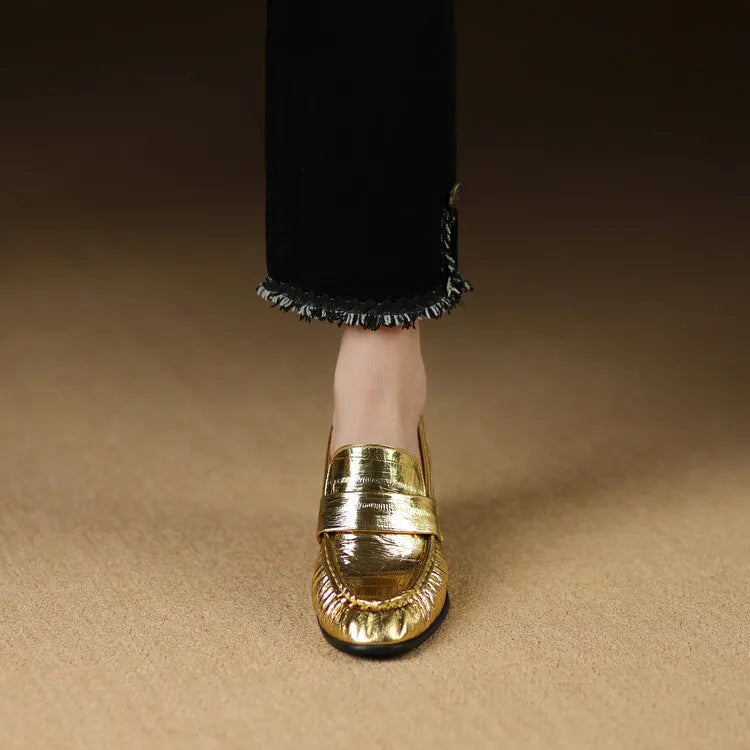 black-and-gold-heeled-loafers-front