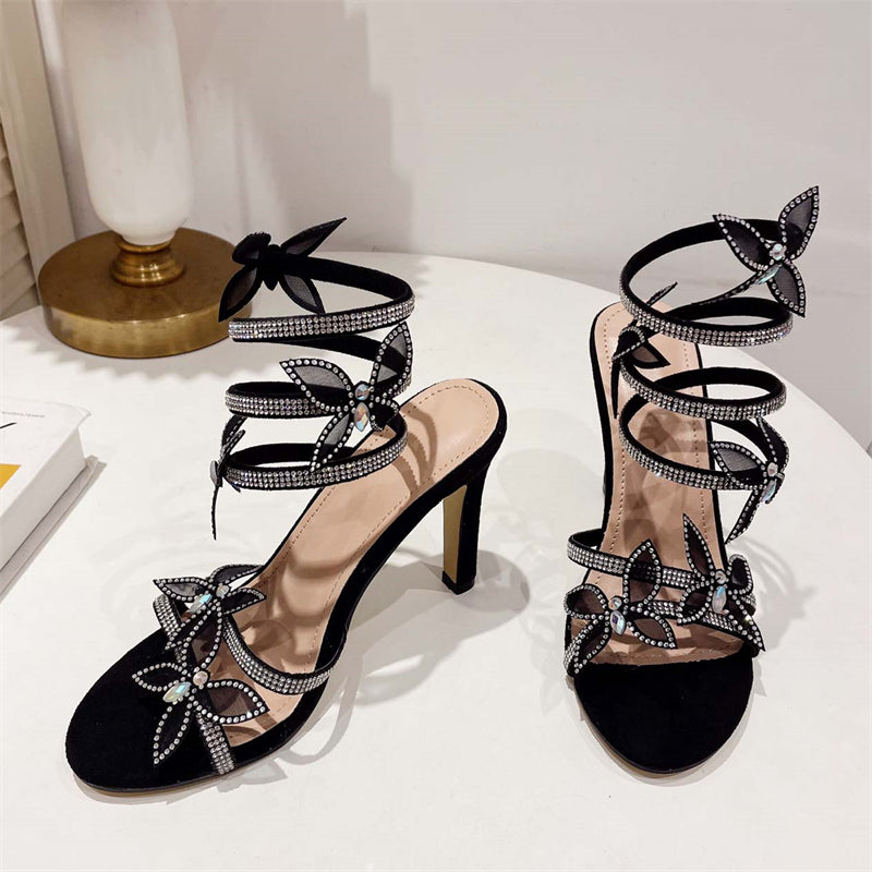 black-and-silver-butterfly-heels-pair