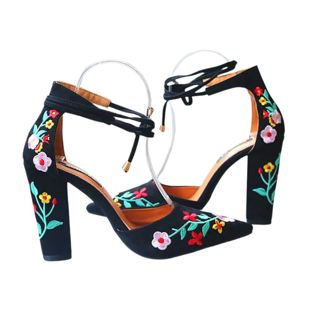 black-floral-embroidered-heels-pair