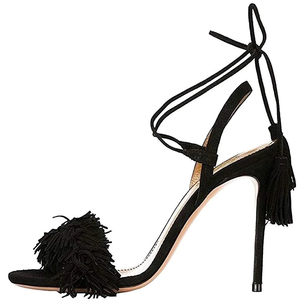 black-tassel-heeled-sandals-side