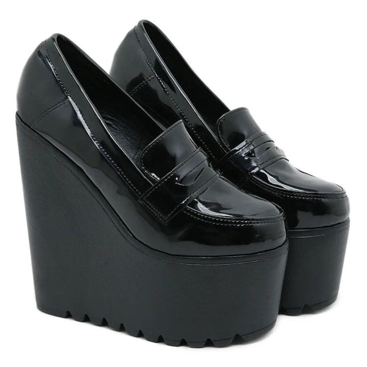 black-wedge-loafers-patent-pair