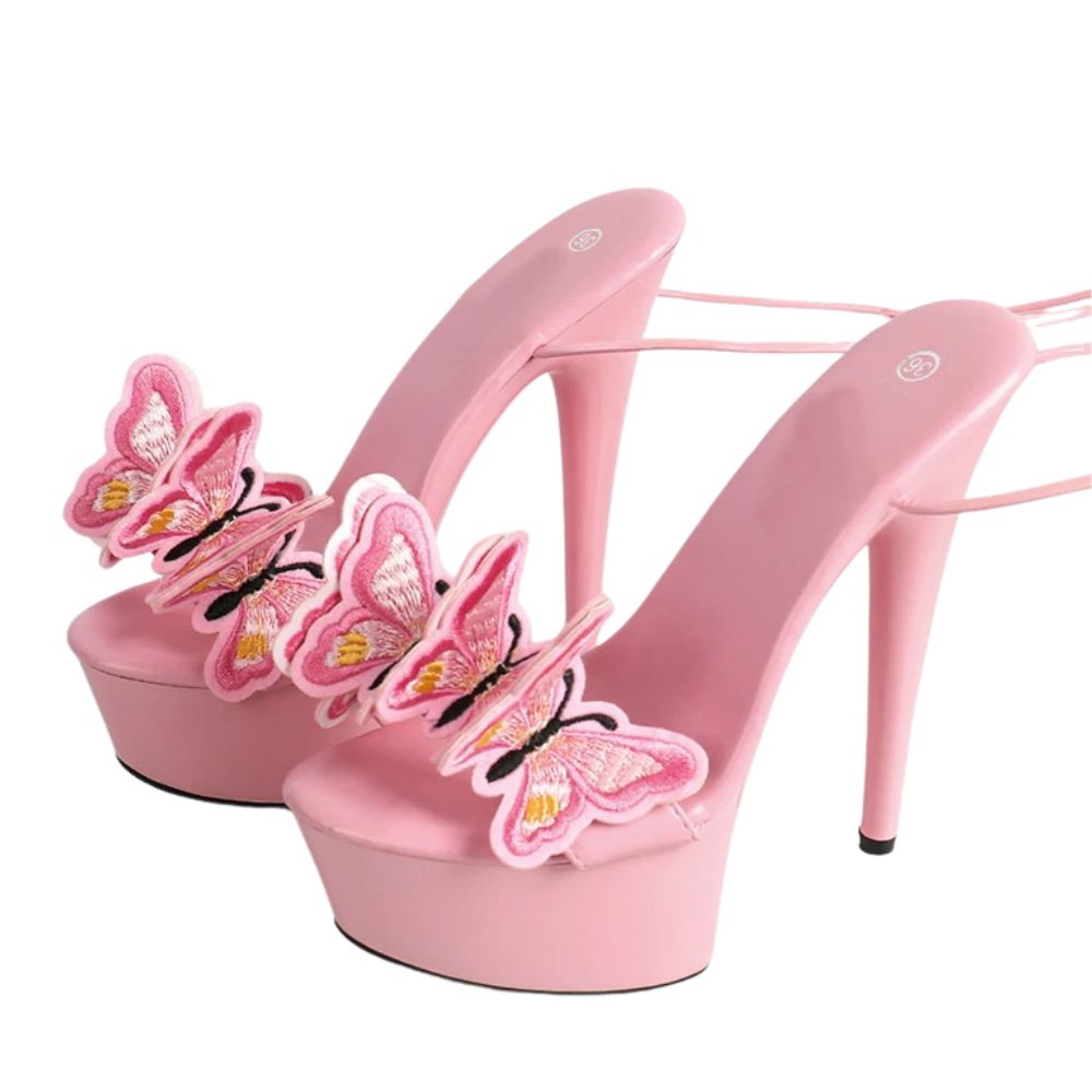 butterfly-lace-up-heels-pink-pair