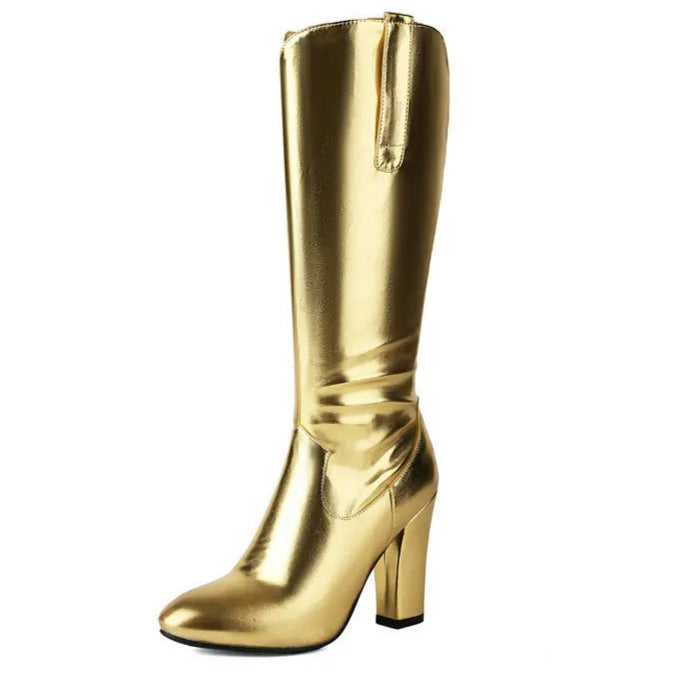 gold-chunky-heel-boots-4-inch