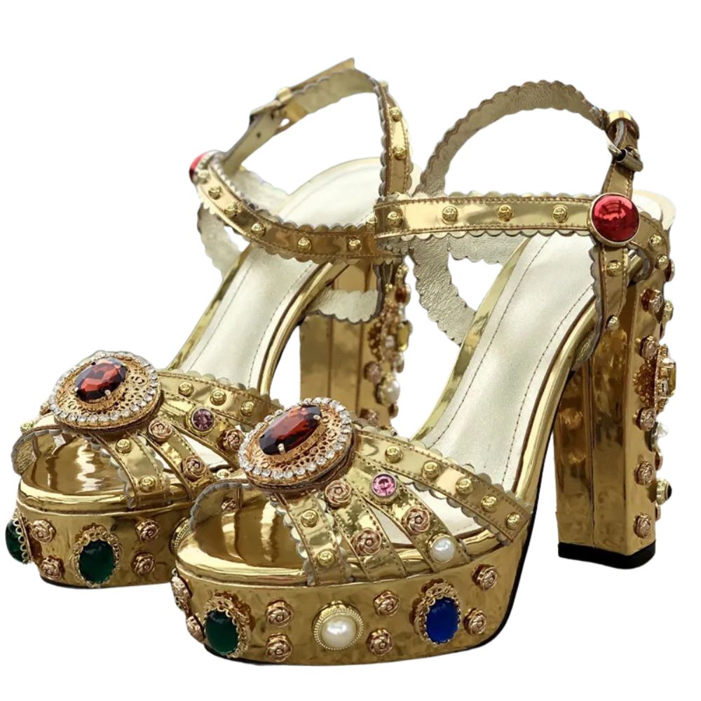 gold-rhinestone-heeled-sandals-pair