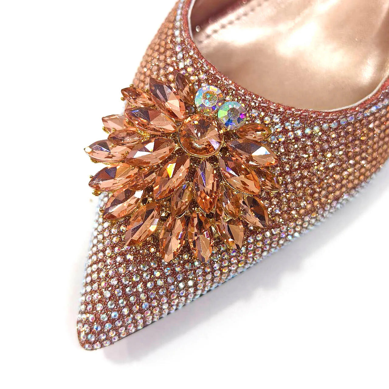 rose-gold-rhinestone-heels-kitten-heels-pointed-toe