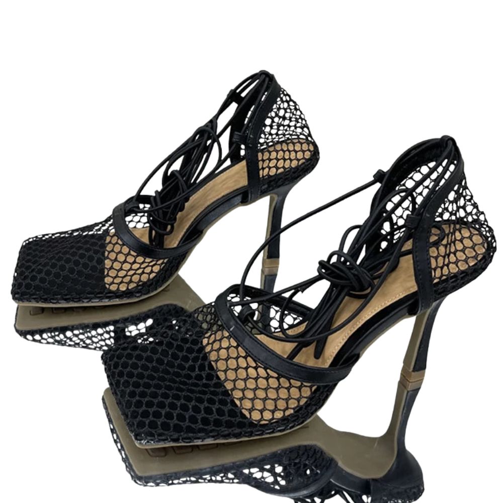 square-toe-mesh-heels-black