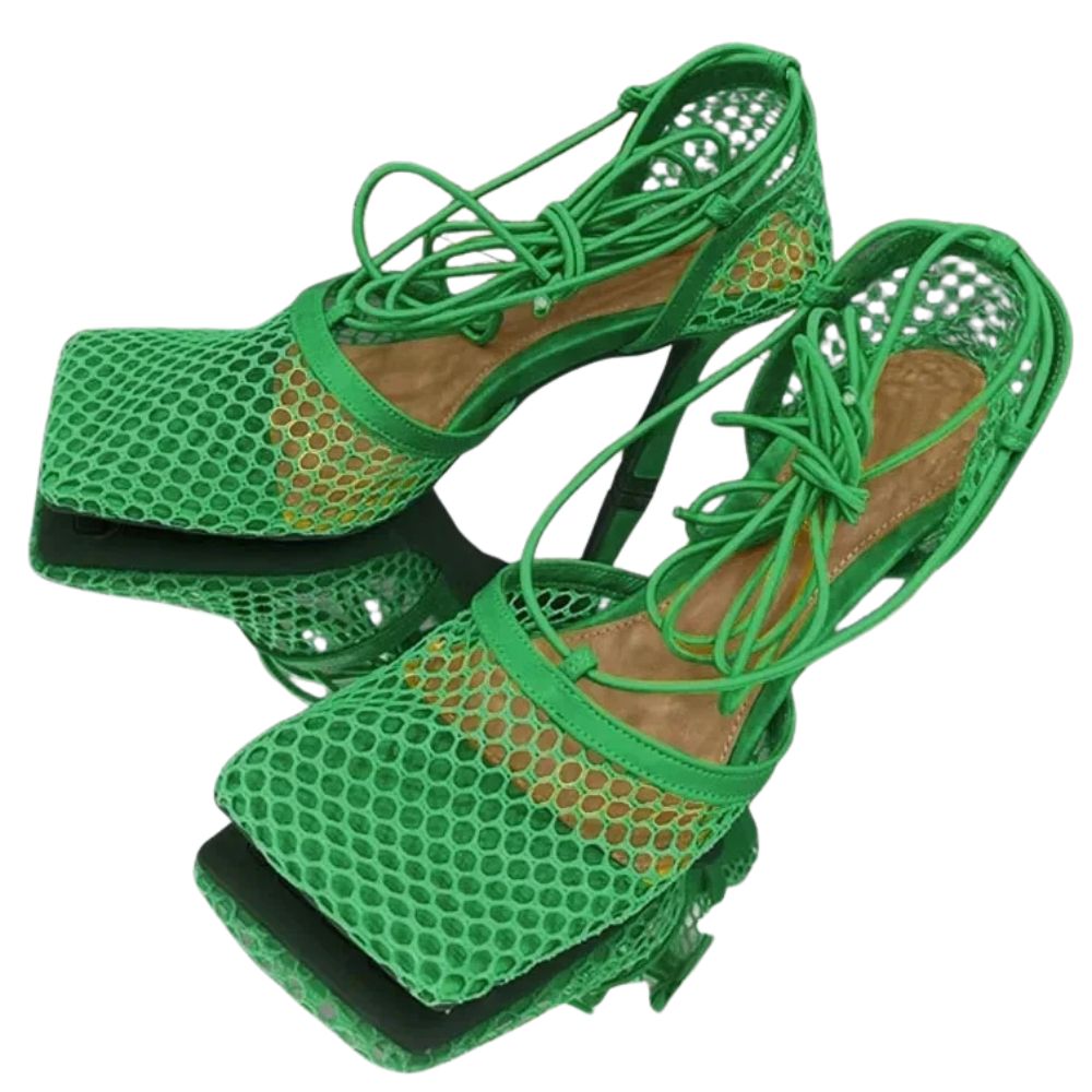 square-toe-mesh-heels-green