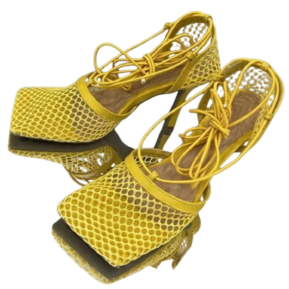 square-toe-mesh-heels-yellow