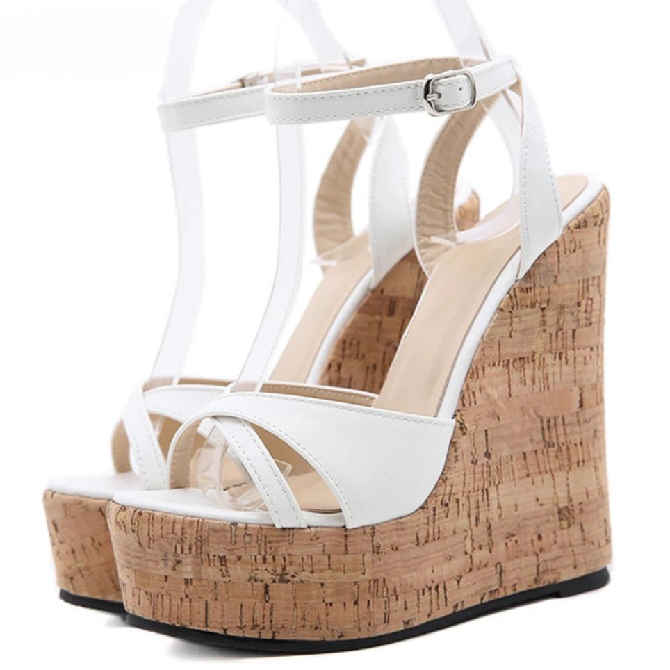 white-cork-wedge-sandals-pair
