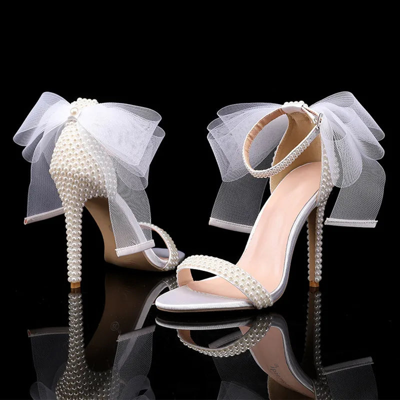 white-heels-with-bow-and-pearls-front-back
