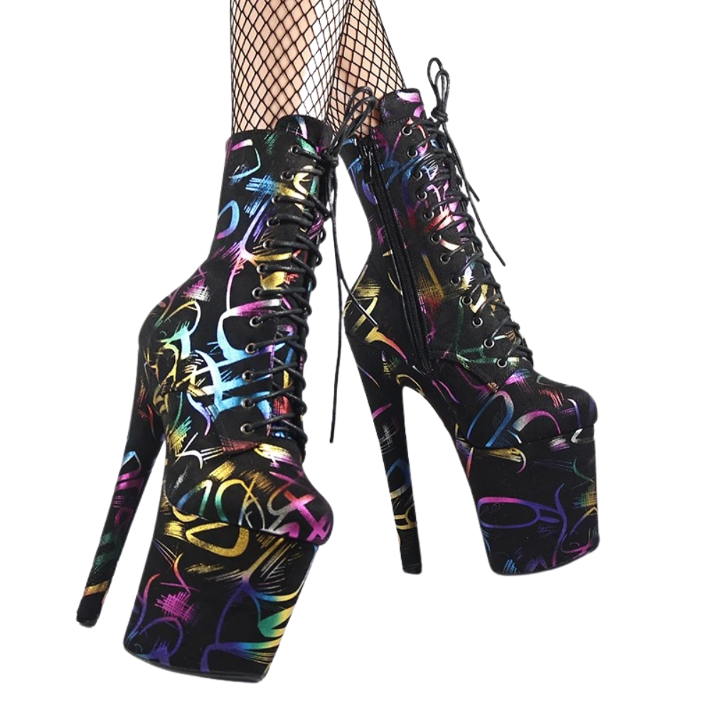 womens-black-vintage-heeled-booties