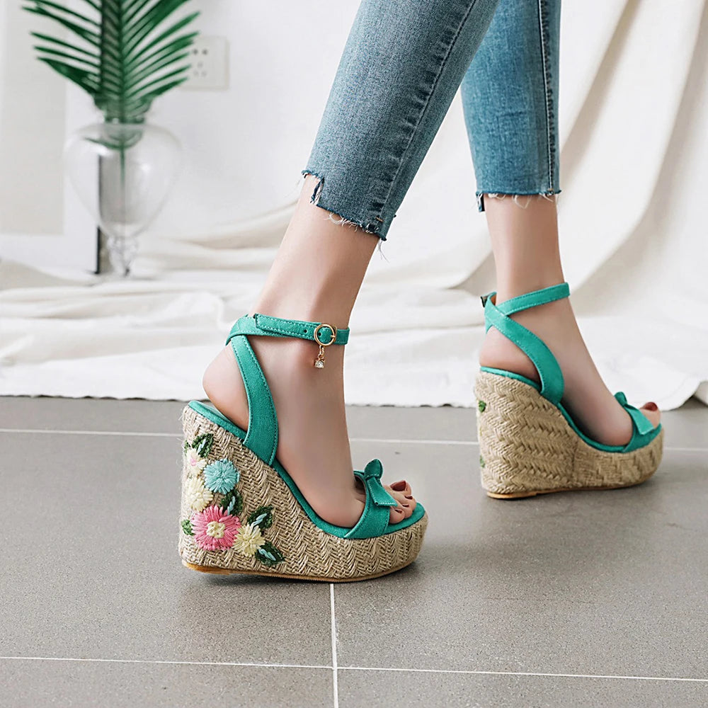 womens-turquoise-wedge-sandals-model