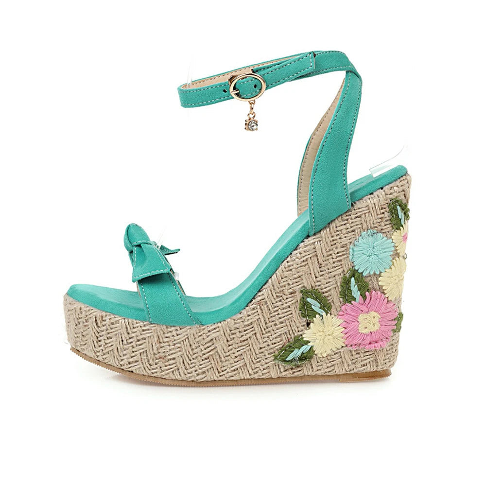 womens-turquoise-wedge-sandals-side