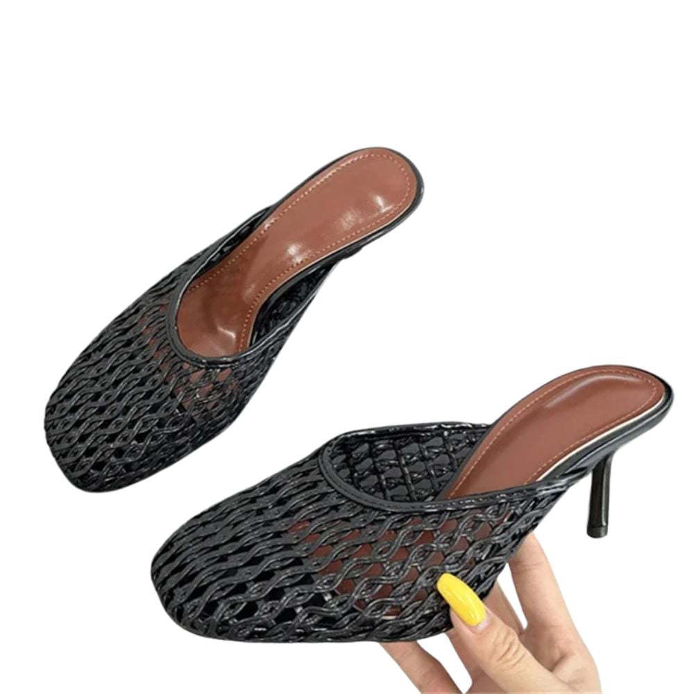 woven-kitten-heel-mules-black-pair
