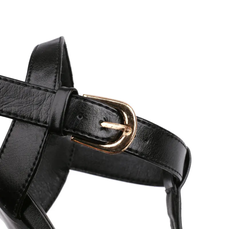 Triangle Heel Gladiator Sandals