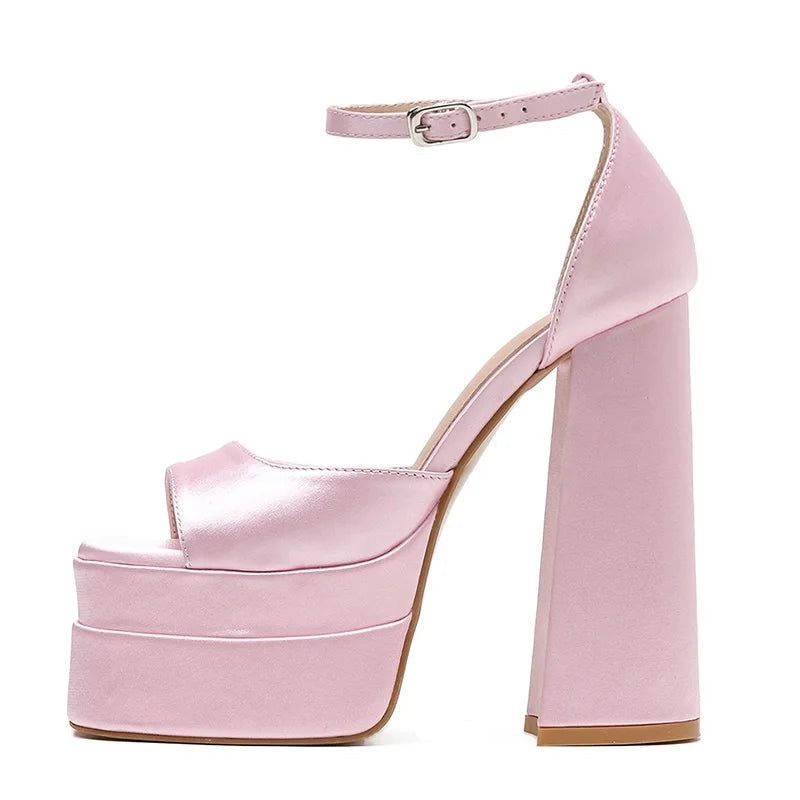 Peep Toe Mary Jane Heels