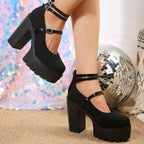 black-3-strap-mary-jane-heels-walking