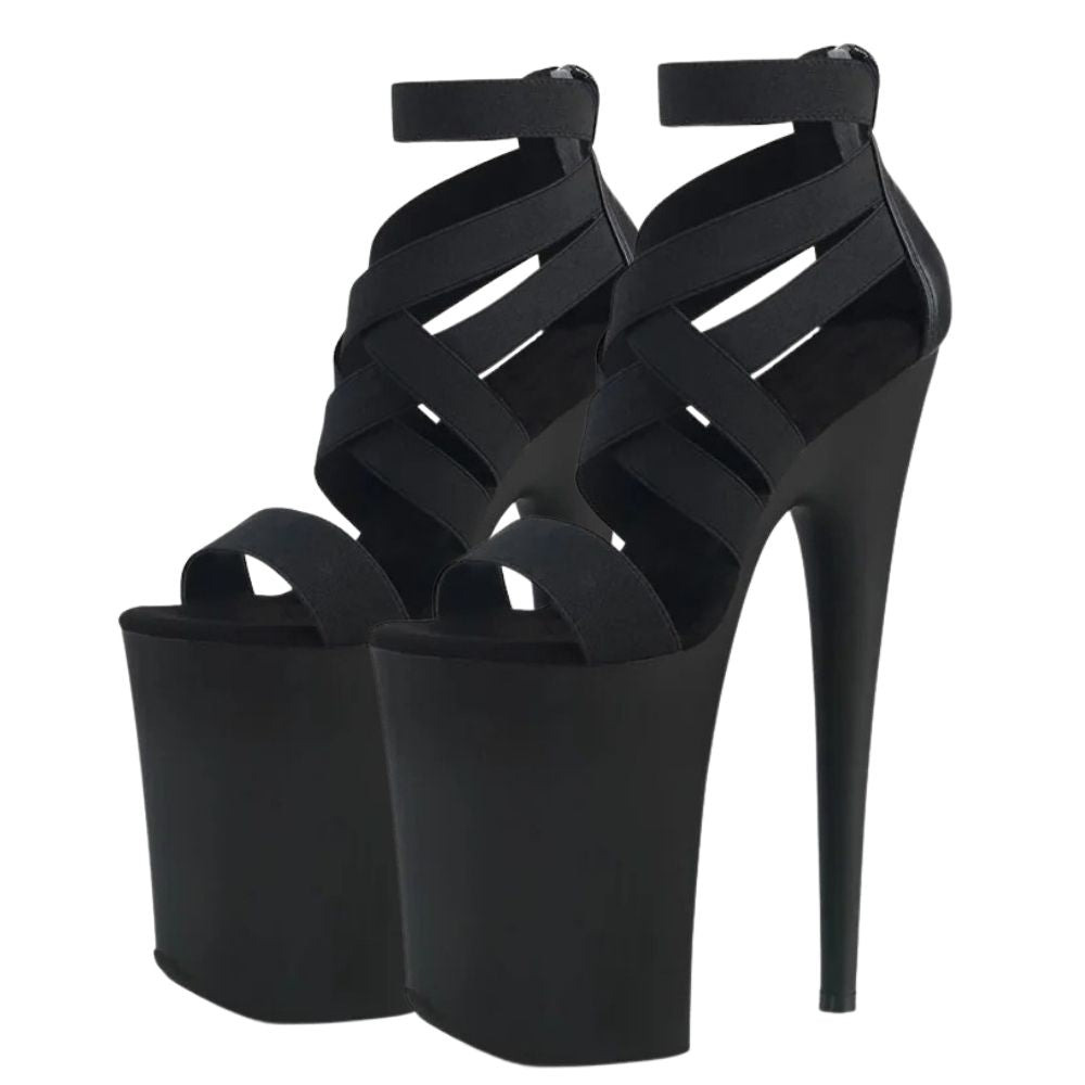 black-9-inch-strappy-heeled-sandals-pair