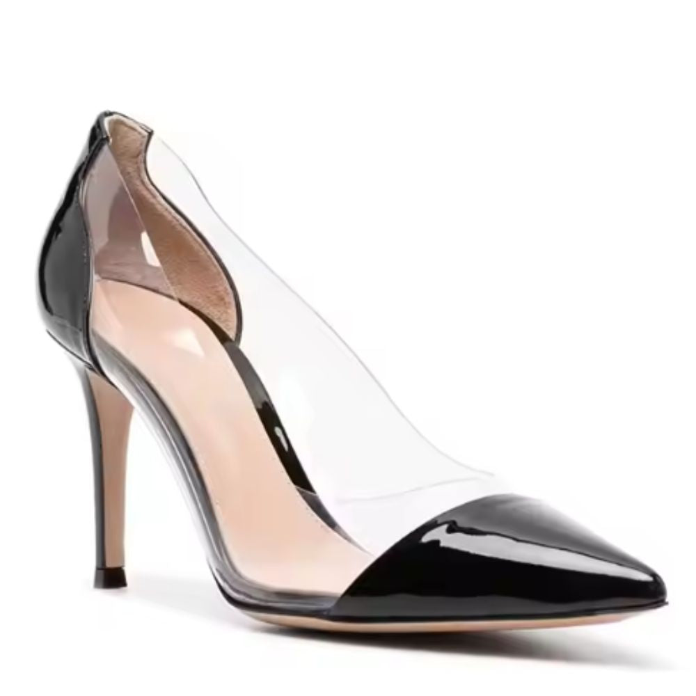 black-and-clear-high-heels-angle