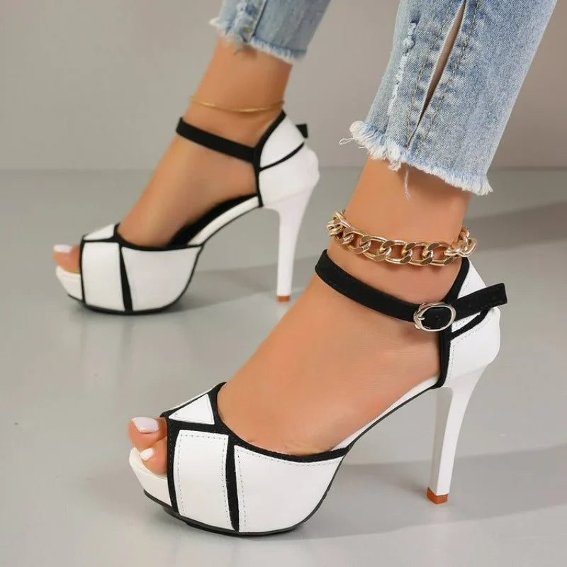 black-and-white-open-toe-heels-white-pair