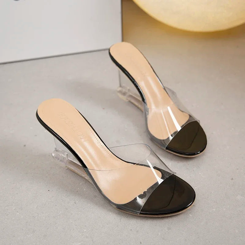 black-clear-wedge-mules-top