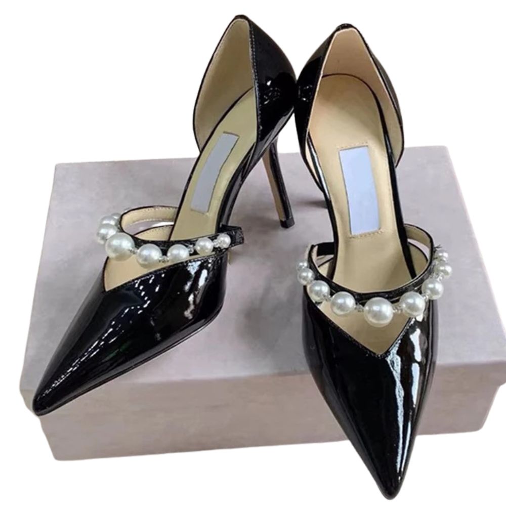 black-closed-toe-heels-with-pearls-front