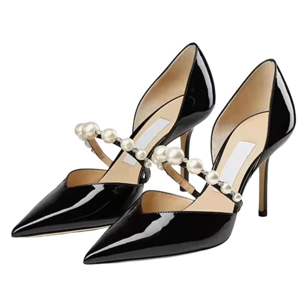 black-closed-toe-heels-with-pearls-pair