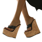 black-cork-wedge-flip-flops-walk