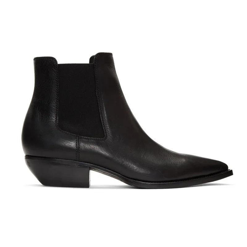 black-cuban-heel-chelsea-boots-side