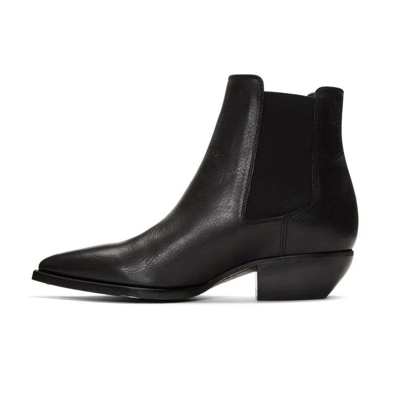 black-cuban-heel-chelsea-boots