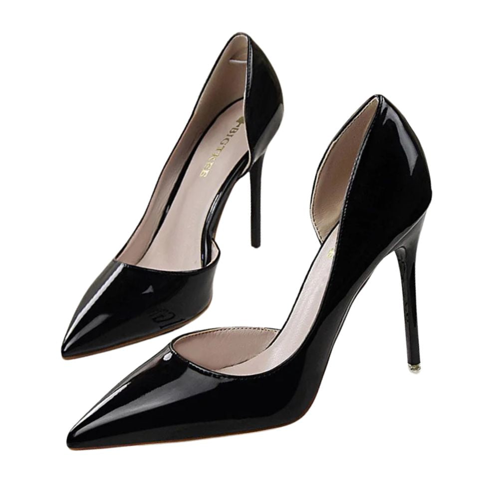 black-dorsay-heels