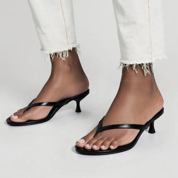 black-flip-flop-kitten-heels-pair