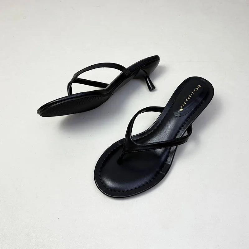 black-flip-flop-kitten-heels-side