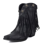 black-fringe-heeled-booties