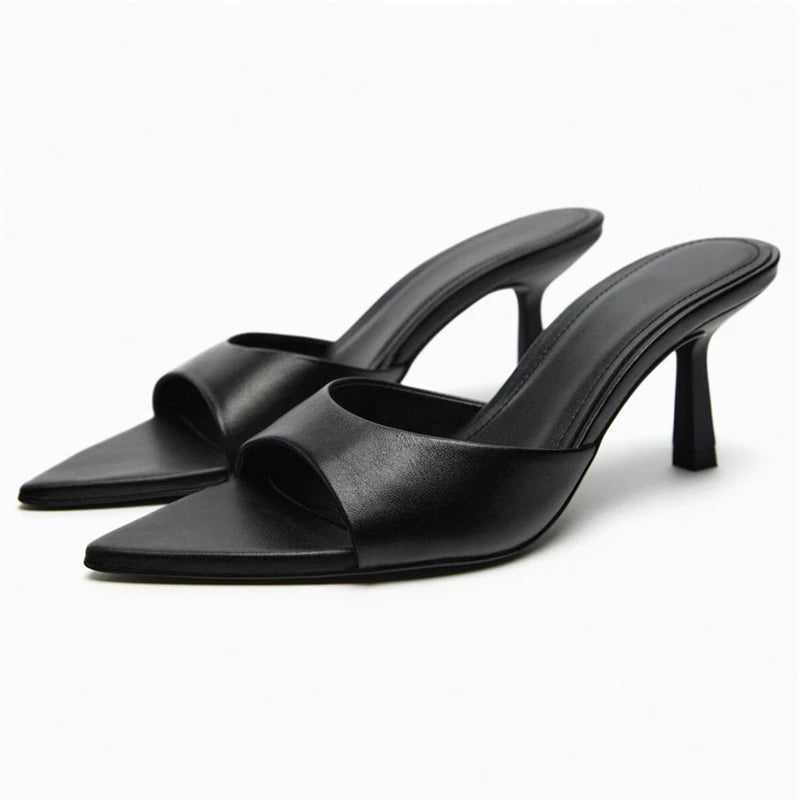 black-leather-pointed-toe-mules-pair
