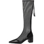 black-mesh-block-heeled-boots