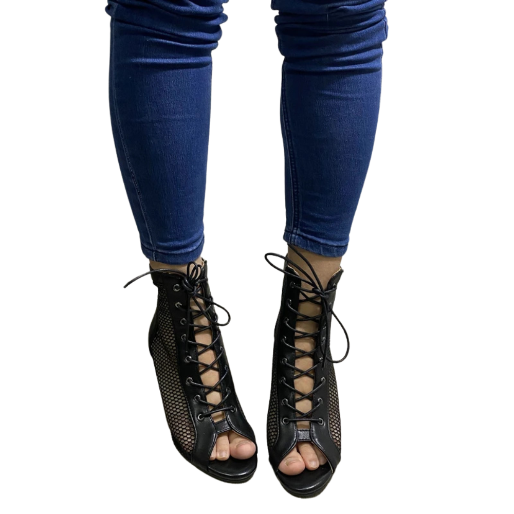 black-mesh-peep-toe-booties-front