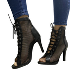 black-mesh-peep-toe-booties-walking