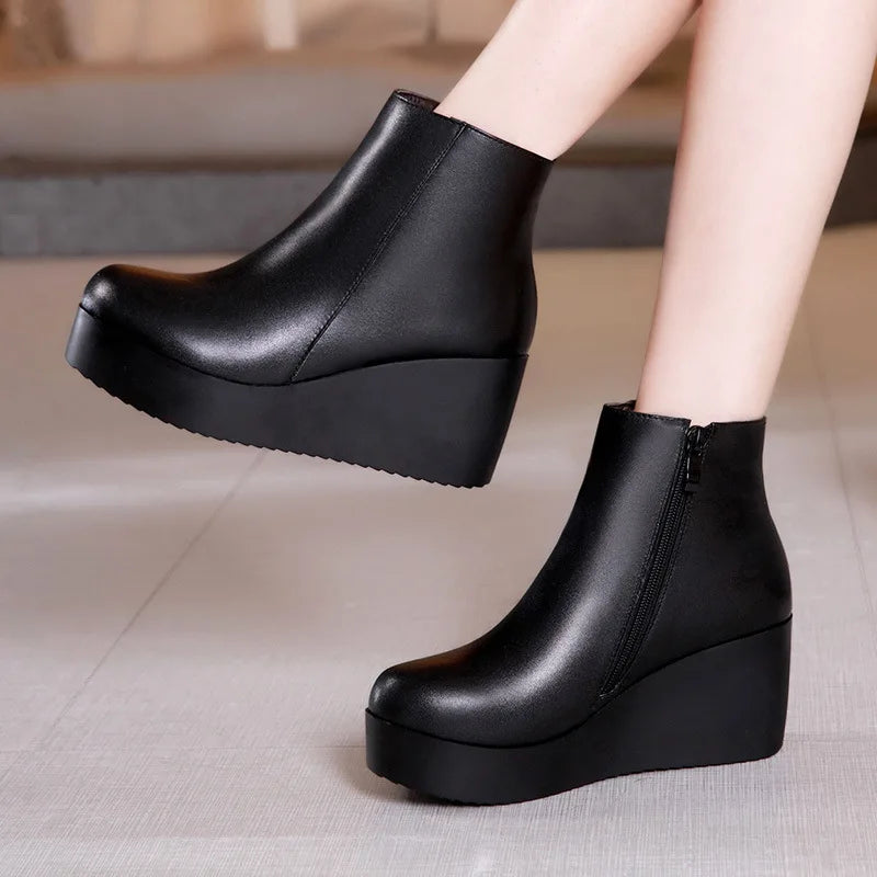 black-platform-wedge-booties-side