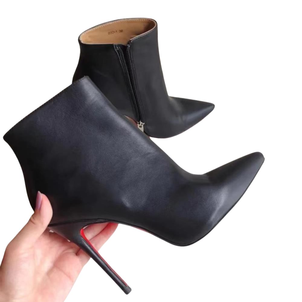 black-red-bottom-ankle-boots-pair