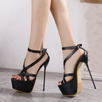 black-strappy-platform-high-heels-walking