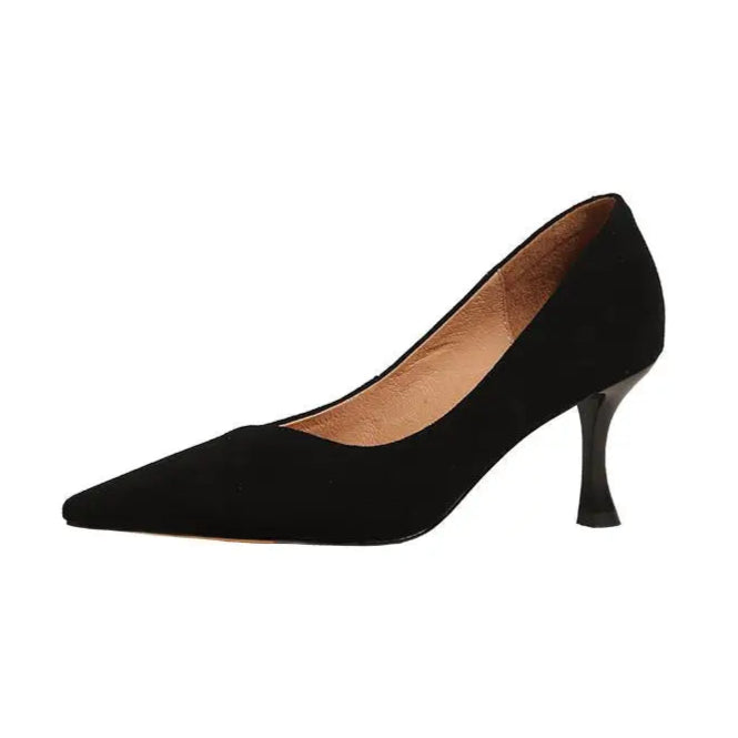 black-suede-kitten-heel-pumps