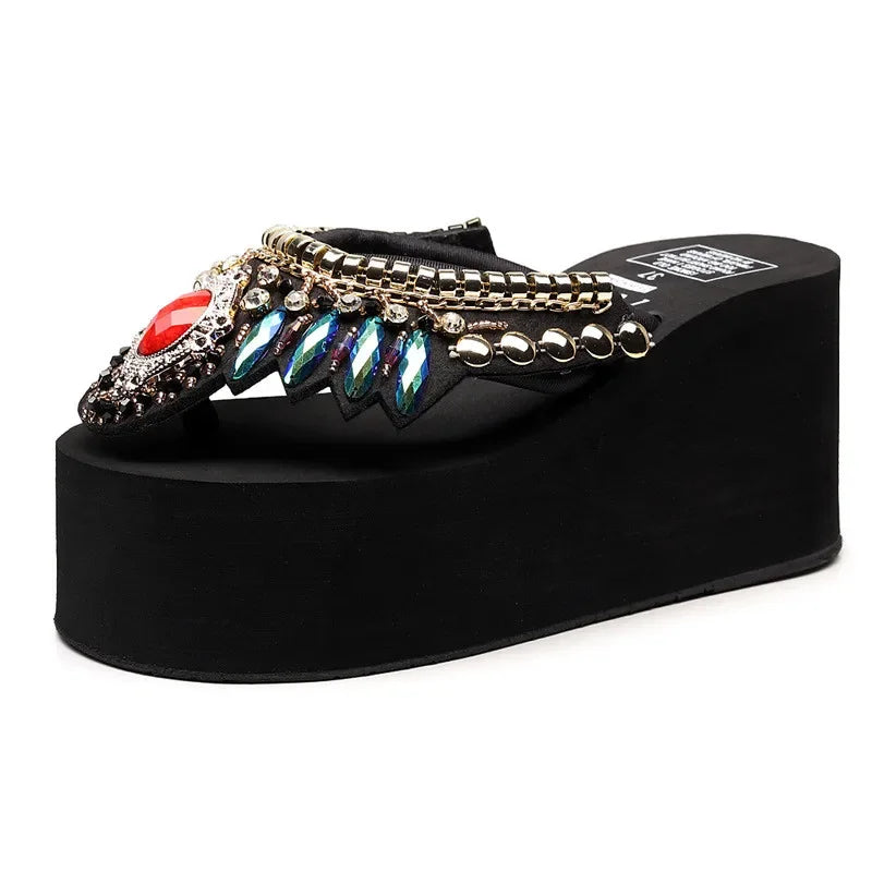 black-wedge-flip-flops-with-rhinestones-3.1-inch