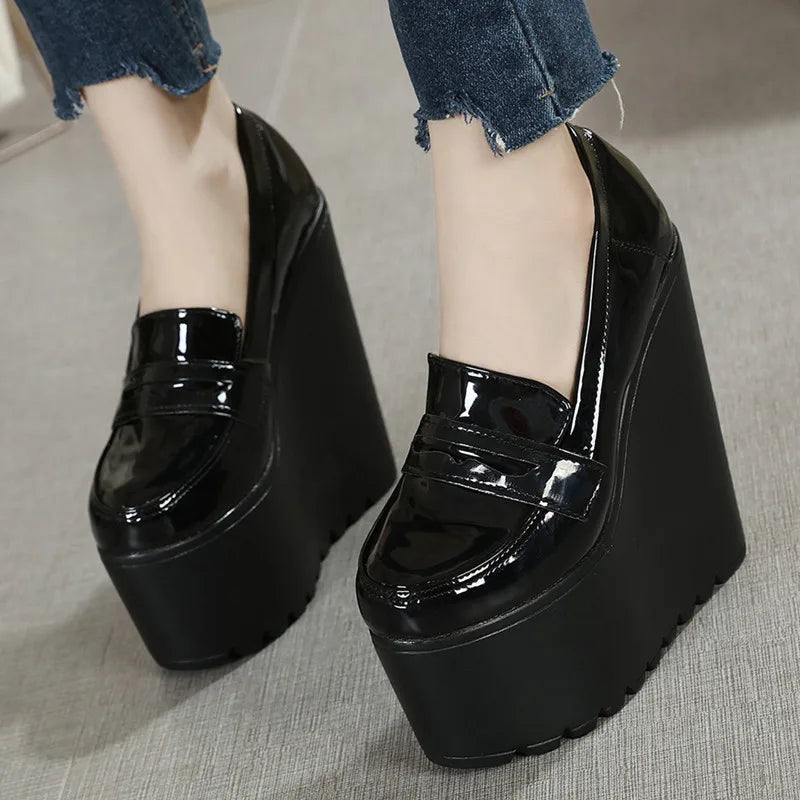 black-wedge-loafers-patent-front