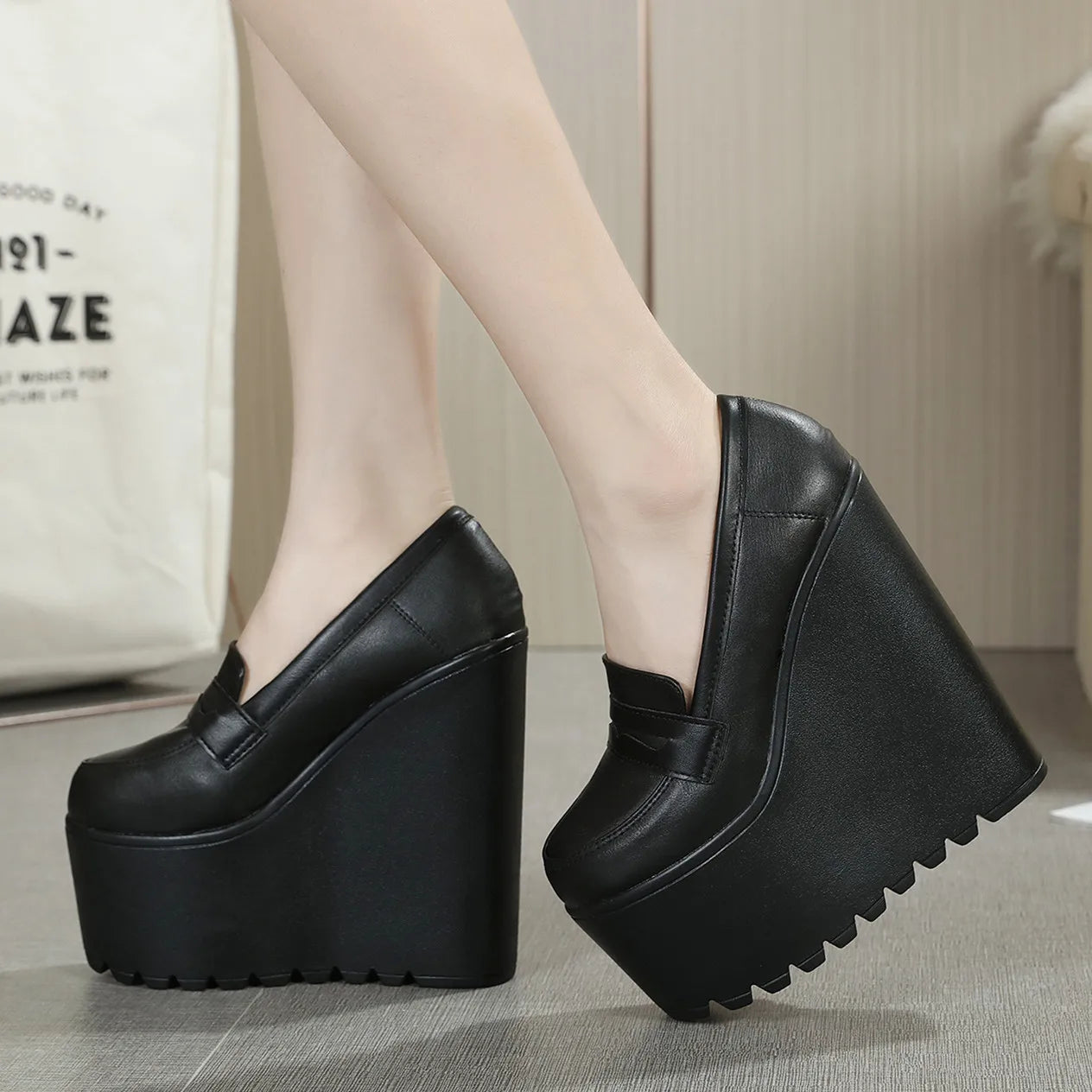 black-wedge-loafers-side