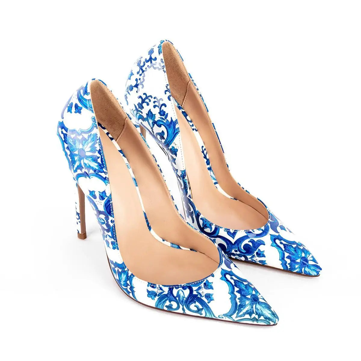 blue-and-white-floral-heels-pair
