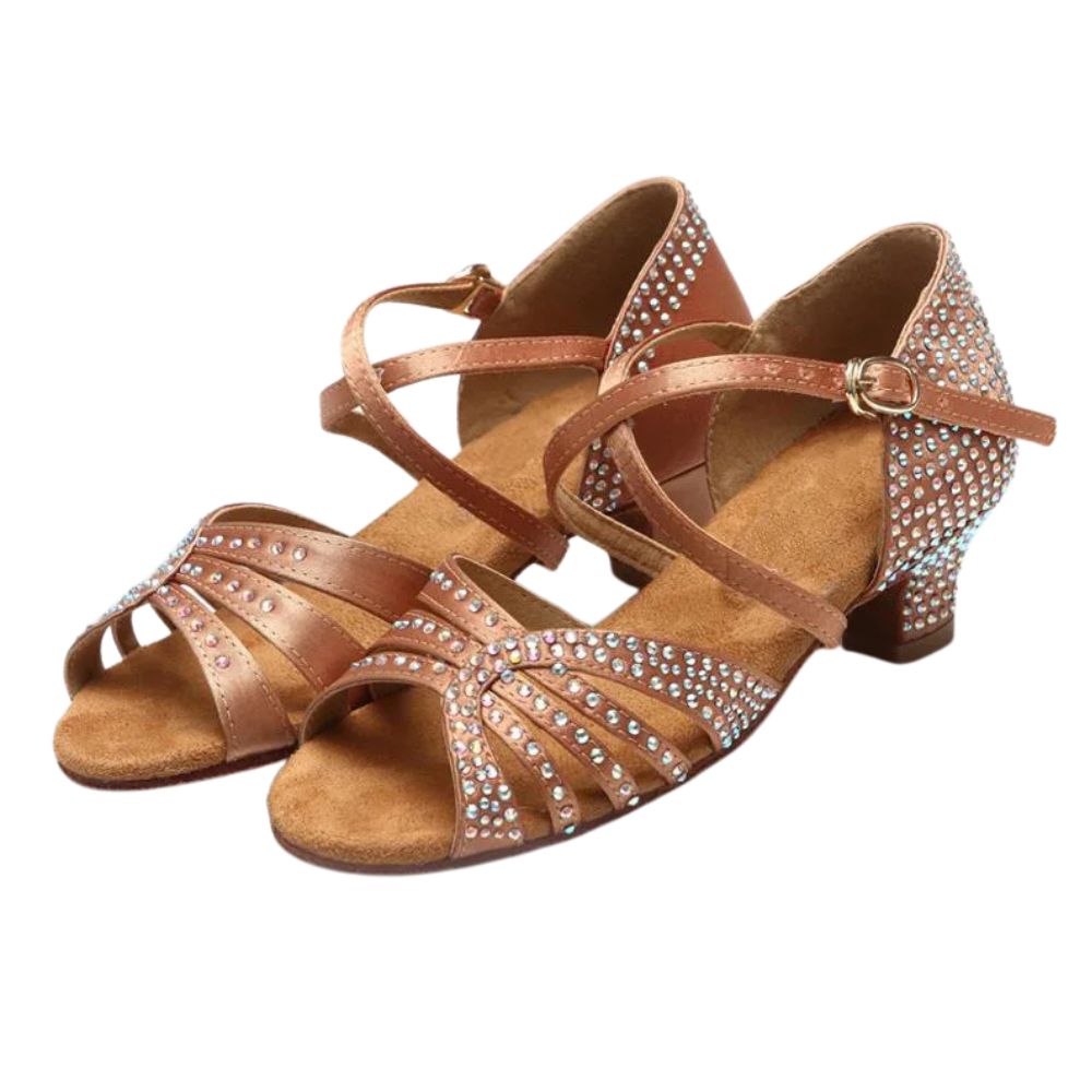 bronze-low-heel-sandals-pair