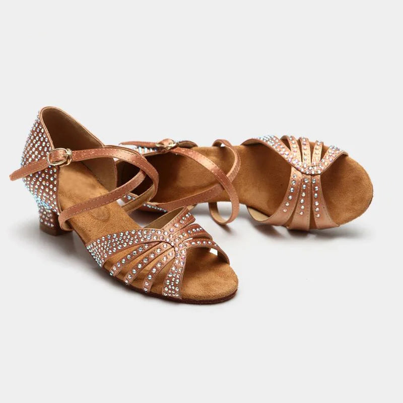 bronze-low-heel-sandals-picture