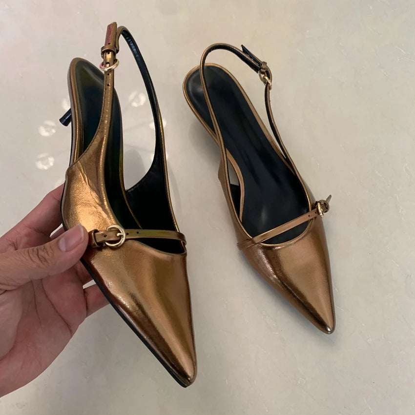 bronze-slingback-kitten-heels