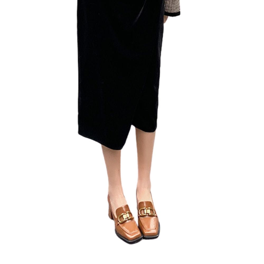 brown-block-heel-loafers-standing